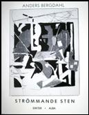 Foto i  svart/vitt. Bild av omslaget till Anders Bergdahls bok "Str�mmande sten". Illustration av Ulf Wahlberg.